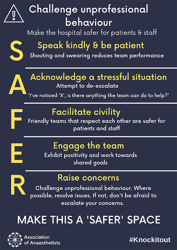 SAFER space infographic